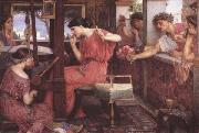 John William Waterhouse Penelope and thte Suitor (mk41) oil on canvas